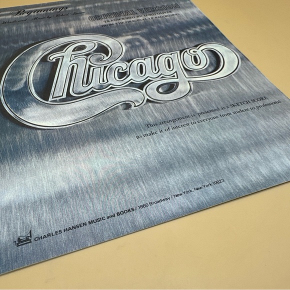 Chicago Beginnings Sheet Music Piano Vocal Guitar Vtg 1970 - Picture 4 of 8